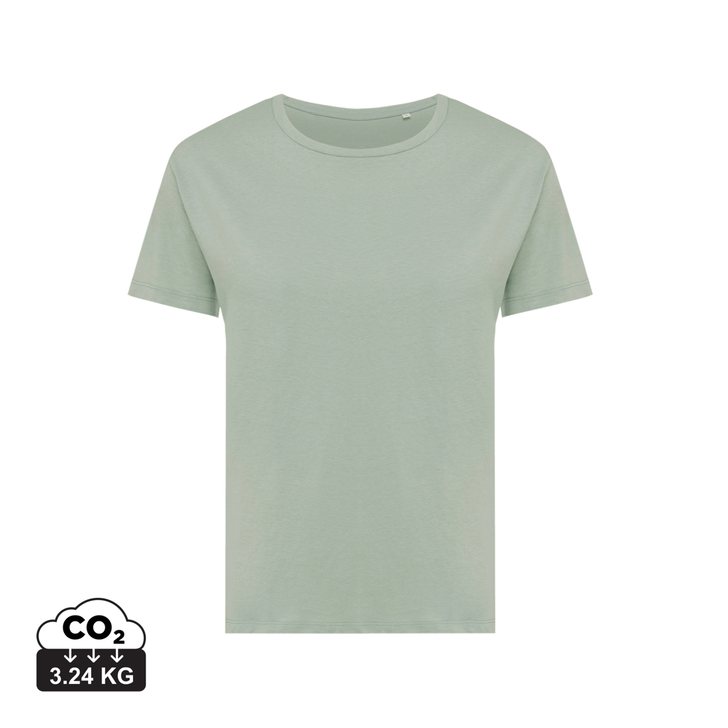 T-shirt Femme personnalisable coton bio 160g Yala Iqoniq Iceberg green